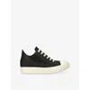 Rick Owens Low-top Leather Sneaker Contrast Sole In Multi