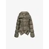 Rick Owens Womens Bosco Relaxed-fit Naska Padded Jacket In Brown