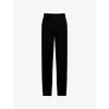 Rick Owens Womens Black Dietrich Straight-leg Wool Trousers