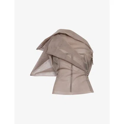 Rick Owens Womens Dust Claudia Structured Mesh Bustier Top In Pink