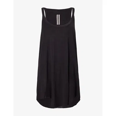 Rick Owens Womens Gigi Scoop-neck Wool And Silk-blend Tank Top Black