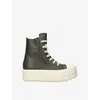 Rick Owens Ramone Bumper High-top Sneakers In Gray