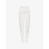 Rick Owens Womens Milk Sliced Wool Maxi Skirt In White