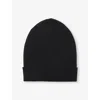 Rick Owens Womens Black Ribbed Wool Bean In Black