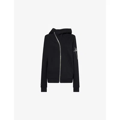 Rick Owens Womens Black  X Champion Mountain Cotton-jersey Hoody