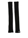 Rick Owens Virgin Wool Sleeves In Black