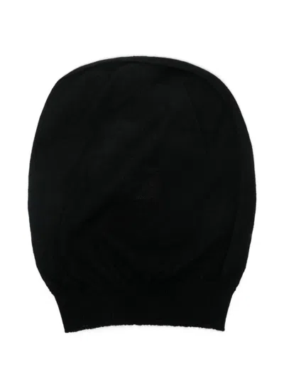 Rick Owens Big Cashmere Beanie In Black