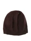 Rick Owens Wool Beanie In Braun