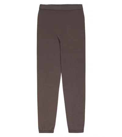 Rick Owens Kids' Wool-blend Sweatpants In Dust