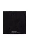 Rick Owens Wool Blend Textured Wrap In Black