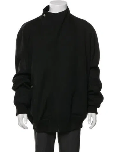 Pre-owned Rick Owens Wool Bomber Jacket In Black