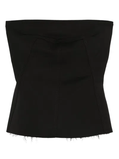 RICK OWENS RICK OWENS WOOL BUSTIER TOP