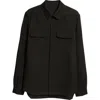 Rick Owens Wool Button-up Shirt In Black