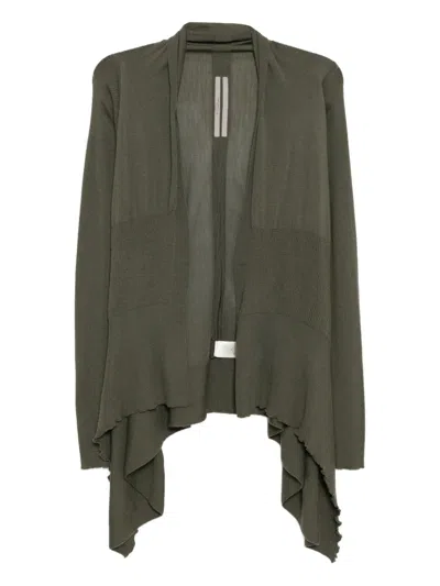 Rick Owens Wool Cardigan In Green