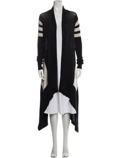 Pre-owned Rick Owens Wool Colorblock Pattern Sweater In Black