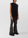 Rick Owens Wool Crew Neck Longline Oversize Vest
