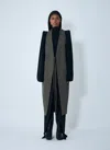 Rick Owens Wool Draped Waistcoat In Gray