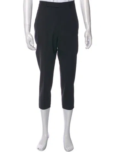 Pre-owned Rick Owens Wool Dress Pants In Black