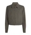 Rick Owens Wool Felt Alice Brad Jacket In Gray