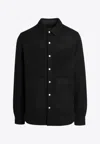 Rick Owens Button-fastening Pocket Shirt Jacket In Black