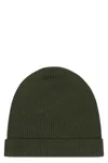 Rick Owens Ribbed Wool Hat Folded Cuff