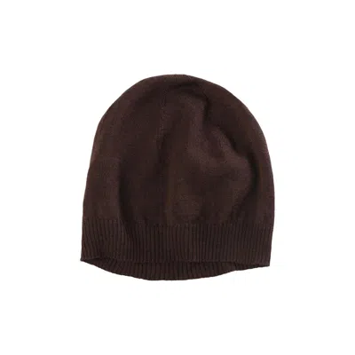 Pre-owned Rick Owens Wool Hat 'mahogany' | Brown | Women's Size Onesize
