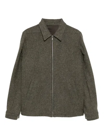 Rick Owens Wool Jacket In Green