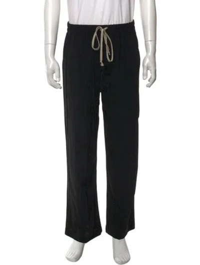 Pre-owned Rick Owens Wool Joggers In Black