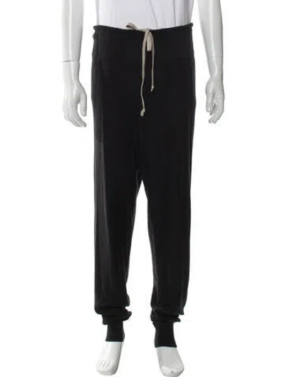 Pre-owned Rick Owens Wool Joggers In Gray