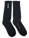 Rick Owens Wool Knee Socks In Black