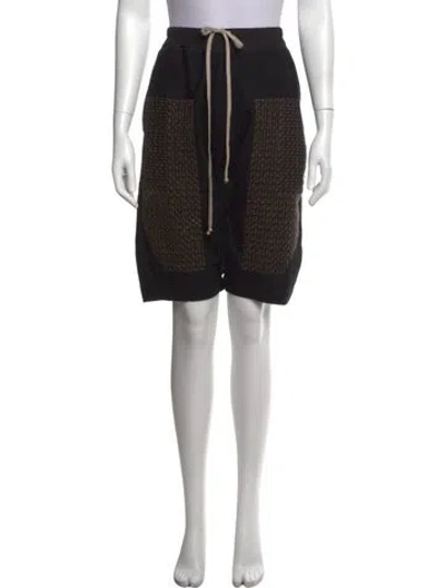 Pre-owned Rick Owens Wool Knee-length Shorts In Black