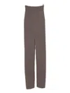 Rick Owens Wool Long Skirt In Gray