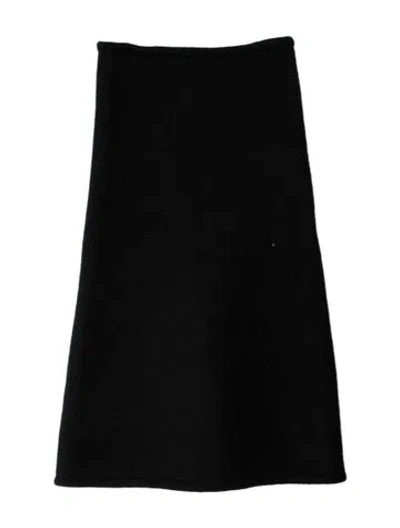 Pre-owned Rick Owens Wool Mini Skirt In Black