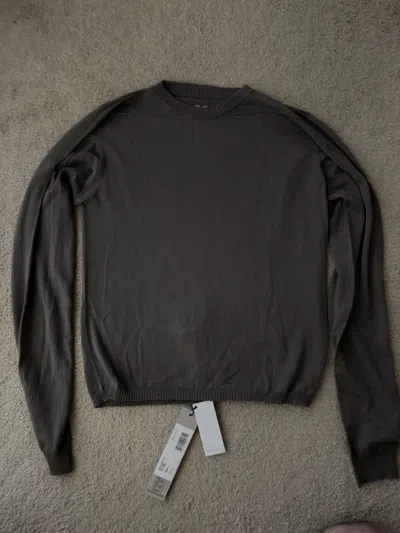 Pre-owned Rick Owens Wool Rotten Light Sweatshirt In Dust Large In Gray