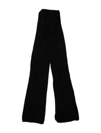 Pre-owned Rick Owens Wool Scarf In Black