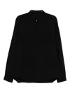 Rick Owens Wool Shirt Jacket In Black