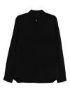 Rick Owens Wool Shirt Jacket In Black