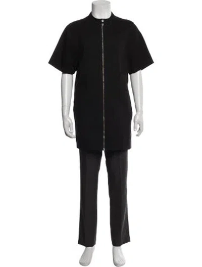 Pre-owned Rick Owens Wool Short Sleeve Shirt In Black