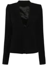 Rick Owens Wool Single-breasted Blazer In Black