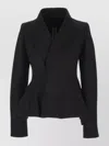 Rick Owens Wool Single Breasted Coat In Black