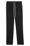 Rick Owens Wool Straight Leg Drawstring Pants