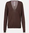 Rick Owens Wool Sweater In Brown