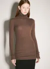 Rick Owens Women Wool Sweater In Brown