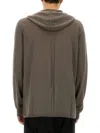Rick Owens Wool Sweatshirt In Brown