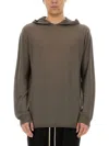 Rick Owens Wool Sweatshirt In Brown