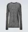 Rick Owens Wool Sweatshirt In Black