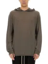 Rick Owens Wool Sweatshirt In Brown