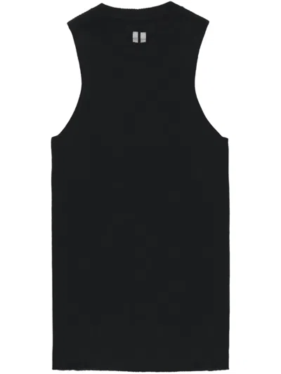 Rick Owens Wool Tank Top In Black
