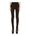 Rick Owens High-waist Wool Trousers In Black