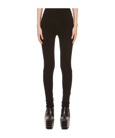 Rick Owens Wool Tights In Black